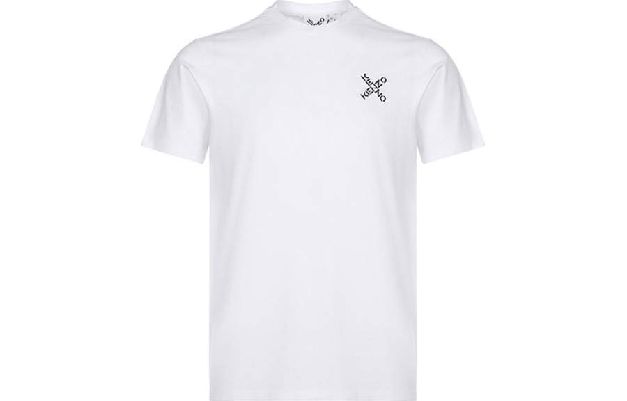 KENZO T Shirts Men's White Crew Neck Moderate Straight Fit