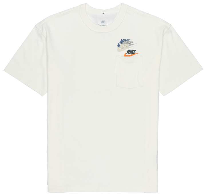 Nike Nike T Shirts Men's White Crew Neck Moderate Straight Fit