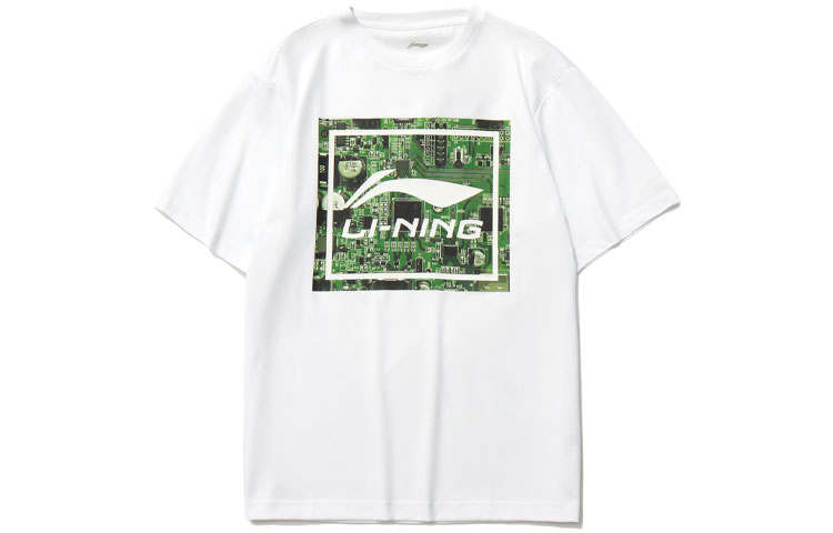 Li-Ning Li Ning Sports Fashion Collection T Shirts Men's Crew Neck Moderate