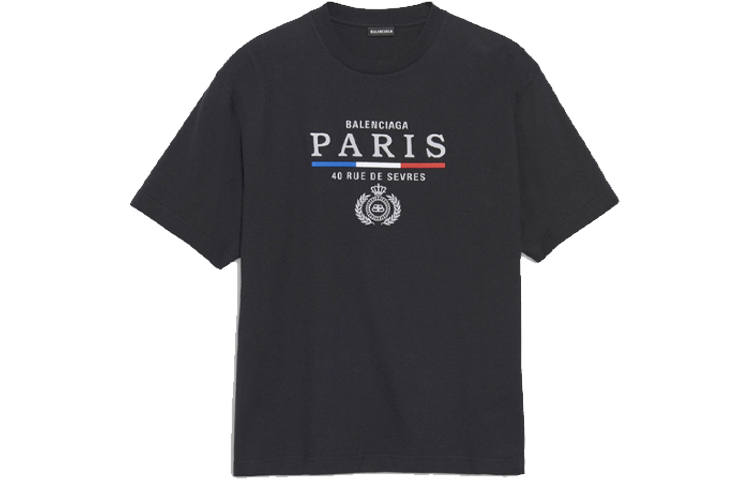 Balenciaga T Shirt Regular Fit Men's Black