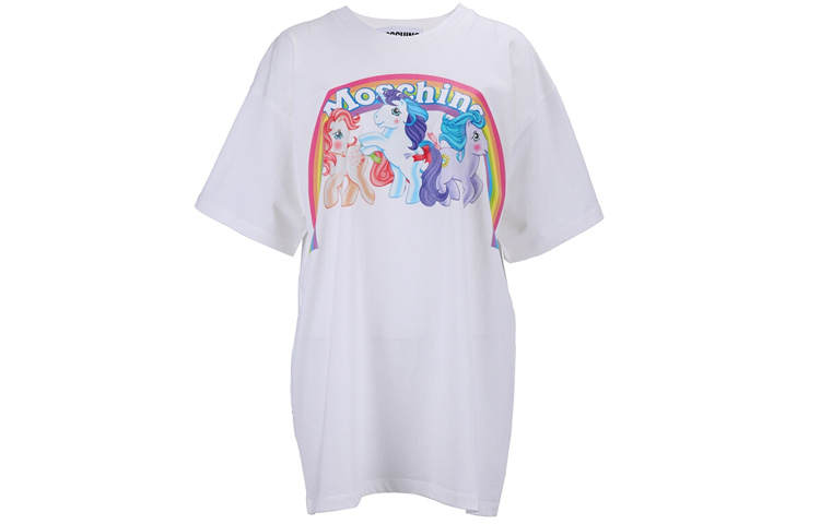 MOSCHINO T Shirts Unisex Crew Neck Moderate Straight Fit