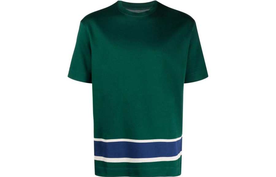 EMPORIO ARMANI 【Previous Season】stripe-detail T-shirt