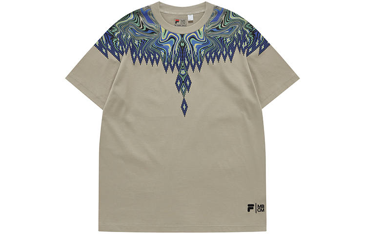 FILA FUSION x Marcelo Burlon Set in Sleeve T Shirt Unisex Suede