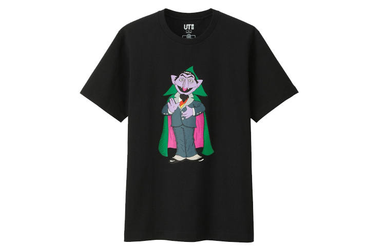 UNIQLO Kaws X UNIQLO X Sesame Street Count Von Count Tee