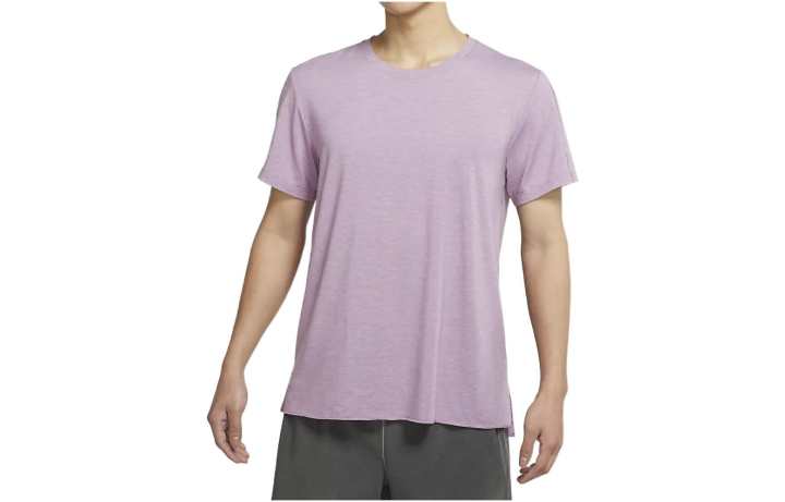 Nike Nike T Shirts Men's Pink Purple Crew Neck Moderate Straight Fit