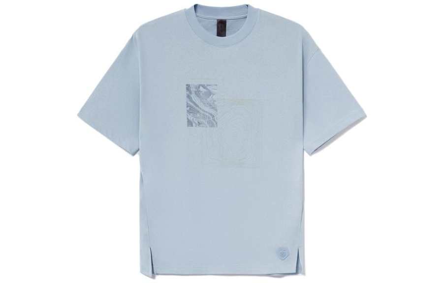 Li-Ning Li Ning Li Ning X Jackie Chan T Shirt Men's Condensed Sky Blue