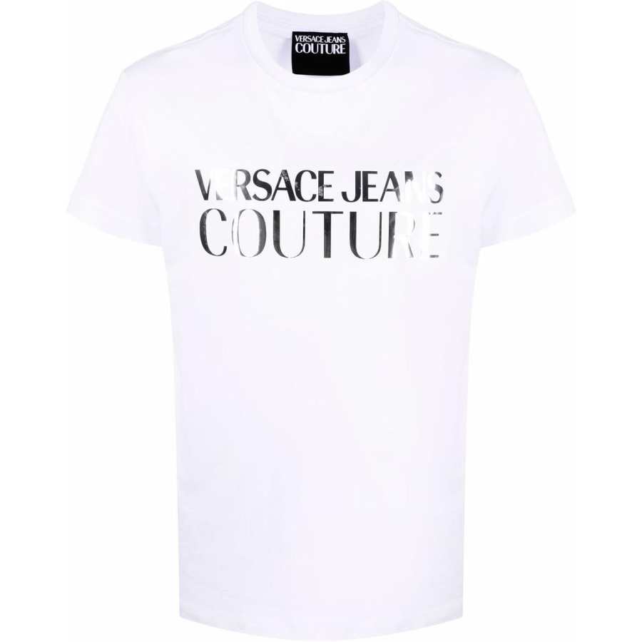 VERSACE JEANS COUTURE 【Previous SeasonReplicated_PM】logo-patch cotton T-shirt