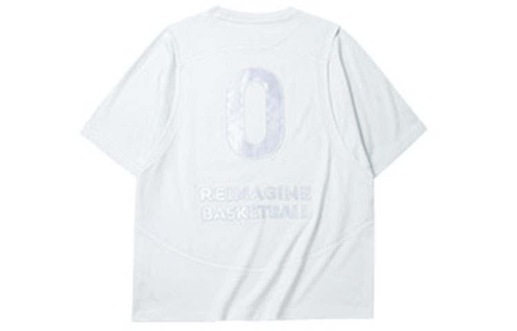 Anta T Shirt Unisex Respectful Courtyard White