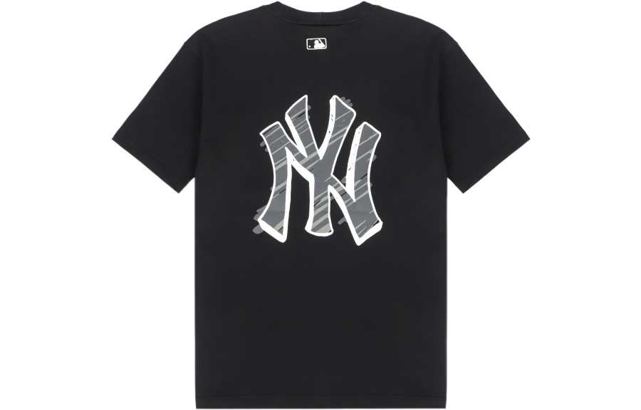 MLB MLB Base Logo T Shirts Unisex Black Crew Neck Moderate
