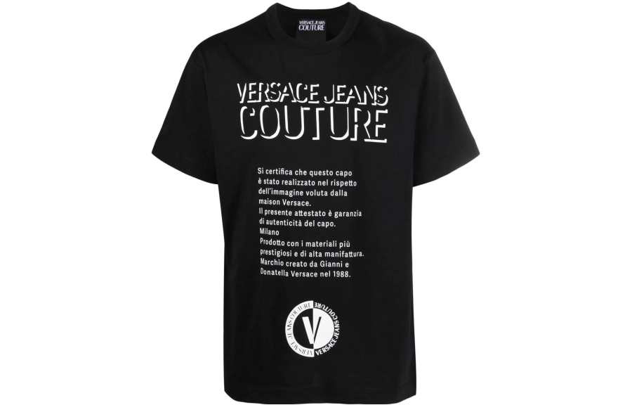 VERSACE JEANS COUTURE SS23 T Shirt Men's Black