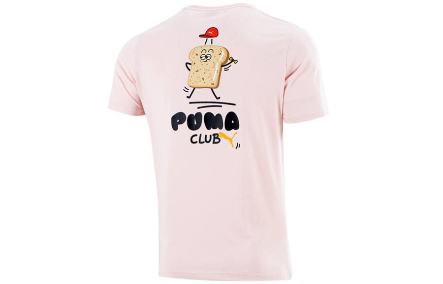 PUMA PUMA T Shirts Men's Pink Moderate