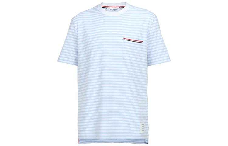 THOM BROWNE THOM BROWNE Stripe Printed Crewneck T Shirt