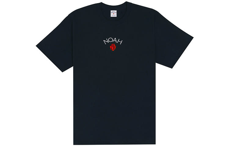 NOAH T Shirts Unisex Marine Blue Crew Neck Moderate Straight Fit