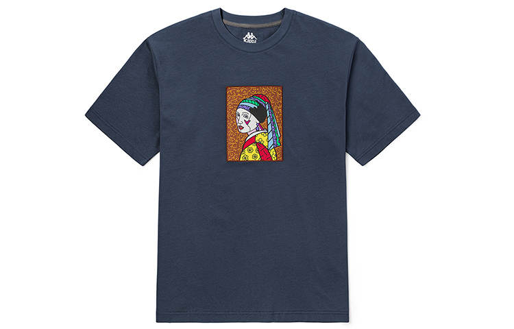 Kappa T Shirts Unisex Crew Neck Moderate Straight Fit