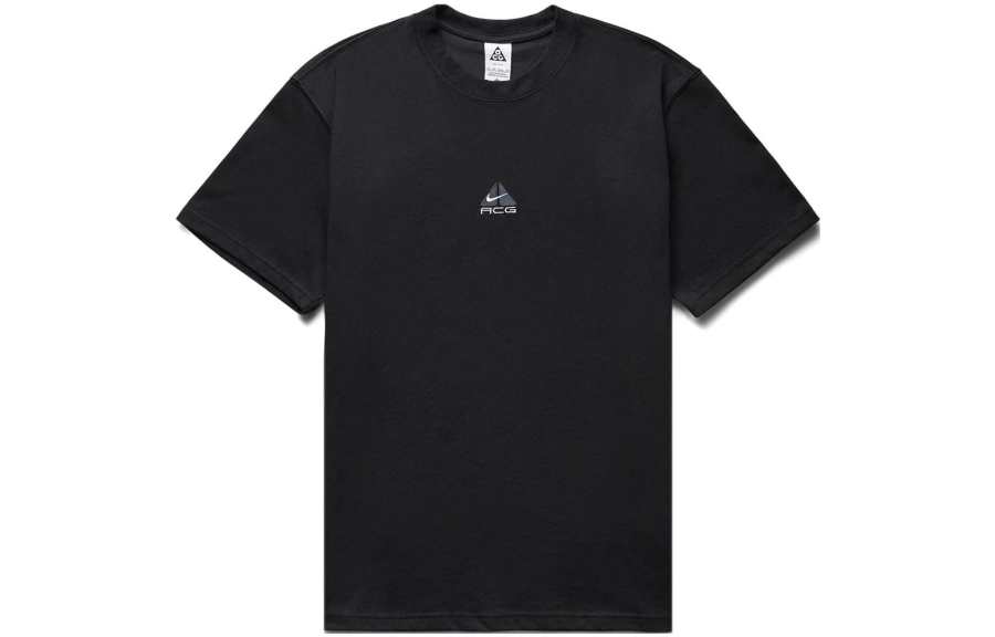 Nike Nike ACG T Shirts Men's Black Crew Neck Moderate Straight Fit
