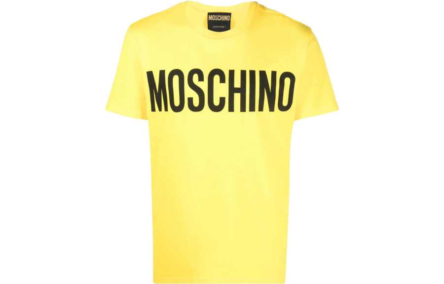 MOSCHINO Letter Print T Shirt Men's