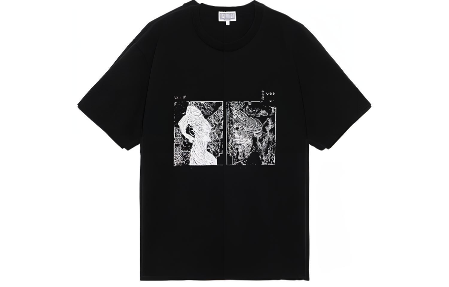 Cav Empt T Shirts Men's Black Crew Neck Moderate Straight Fit