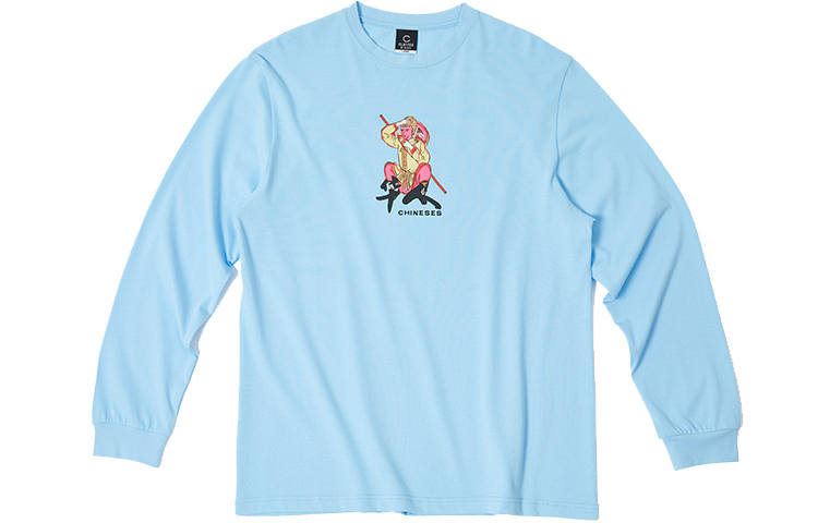 CLOT T Shirts Unisex Blue Crew Neck Moderate Straight Fit