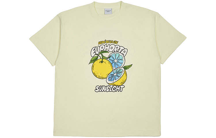 Acme De La Vie Acme De La Vie/ADLV SS22 Straight Fit T Shirt Unisex Light Yellow Gift Recommendation