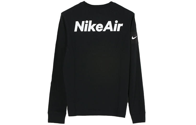 Nike Nike T Shirts Men's Black Crew Neck Moderate Straight Fit
