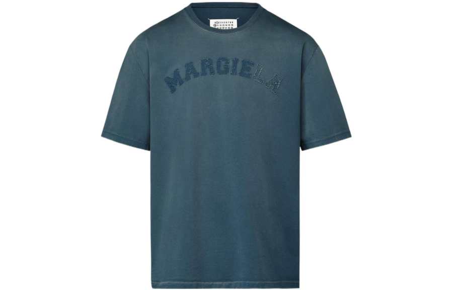 Maison Margiela Logo Detailed Crewneck T Shirt