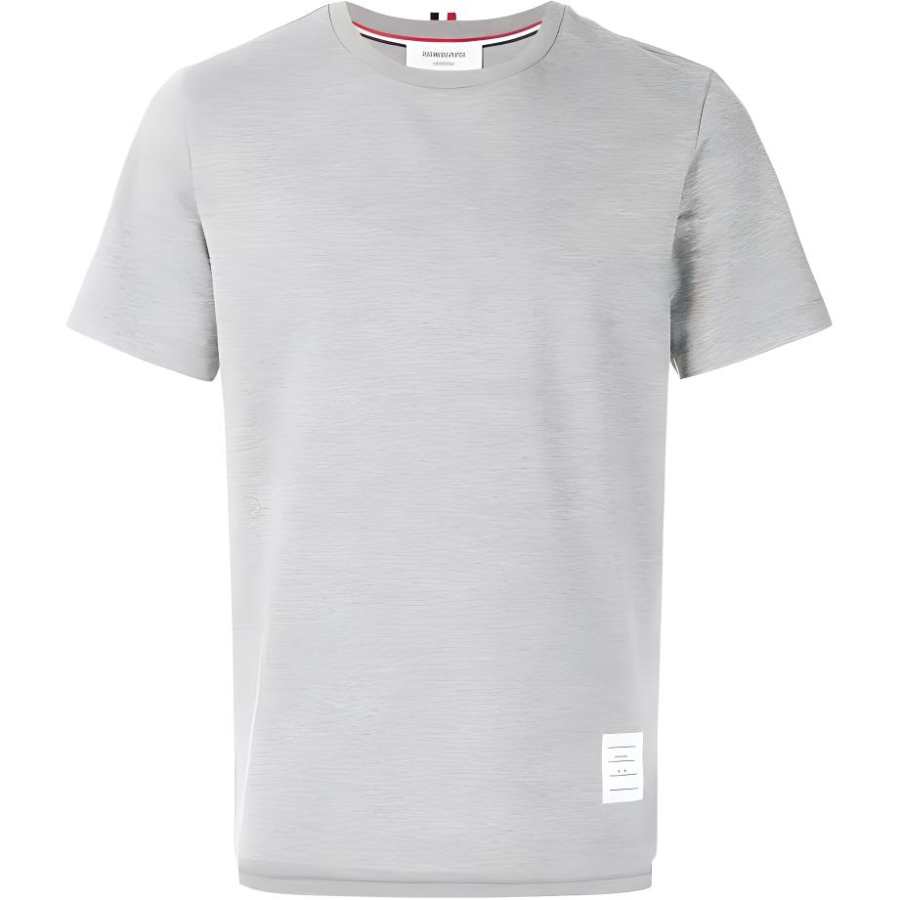 THOM BROWNE THOM BROWNE Logo Patch Crewneck T Shirt