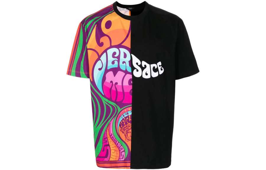 VERSACE 【Previous Season】Medusa Music-print cotton T-shirt
