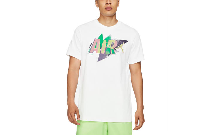 Jordan Jordan Air T Shirts Men's White Crew Neck Moderate