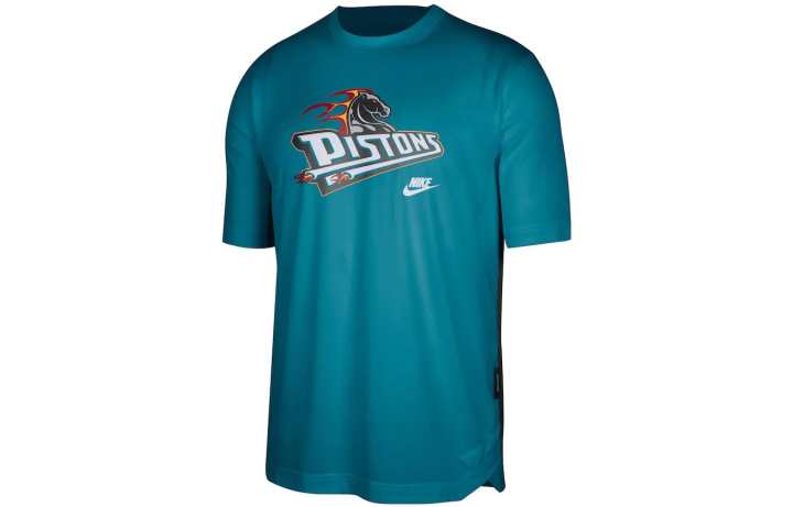 Nike Nike T Shirts Men's Blue Crew Neck Moderate Straight Fit