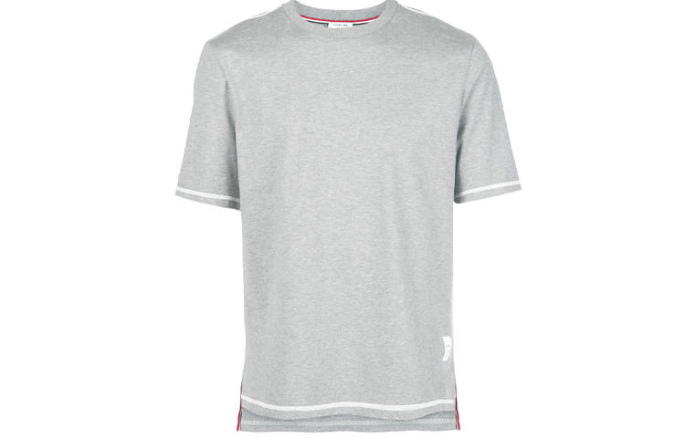 THOM BROWNE T Shirts Men's Crew Neck Moderate Straight Fit