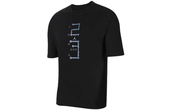 Jordan Jordan Singles Day T Shirts Men's Black Crew Neck Moderate Straight Fit
