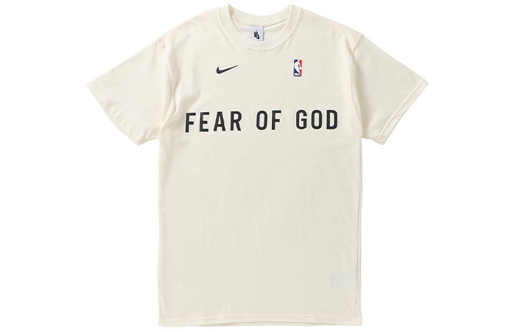 Nike Nike x Fear Of God X NBA T Shirt Men's Light Ivory White