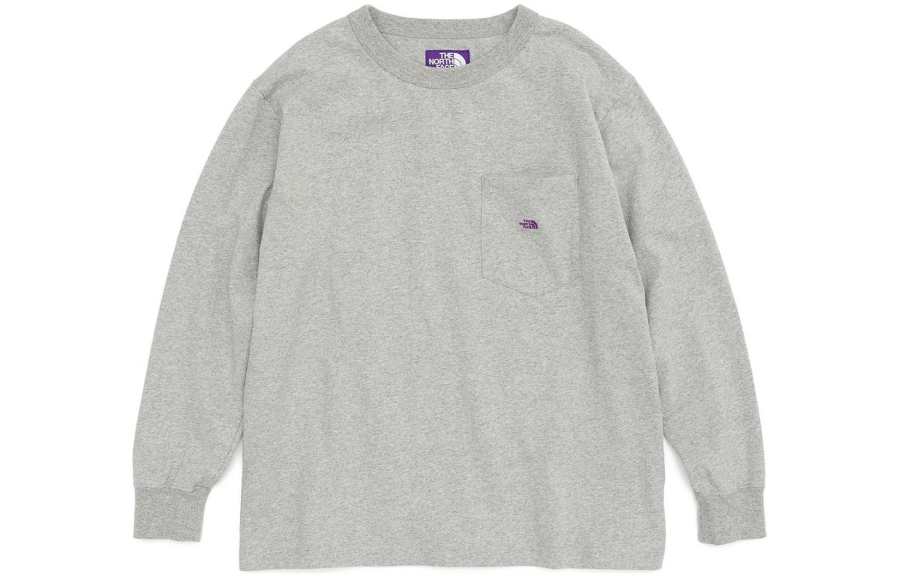 THE NORTH FACE PURPLE LABEL T Shirt Unisex Mixed Gray