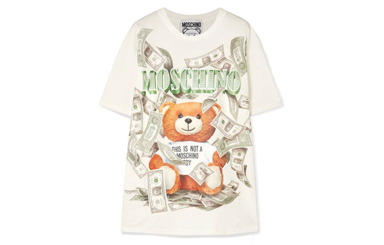 MOSCHINO T Shirts Unisex Crew Neck Moderate Straight Fit