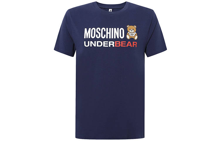 MOSCHINO T Shirts Men's Crew Neck Moderate Straight Fit