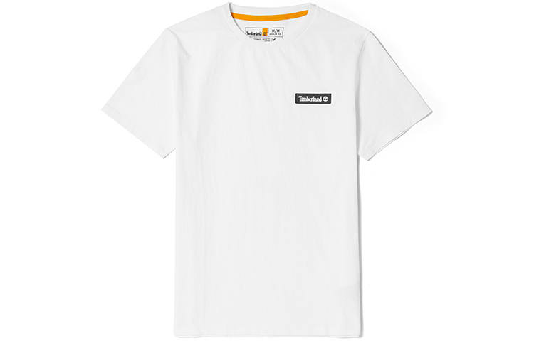 Timberland T Shirts Unisex White Crew Neck Moderate Straight Fit