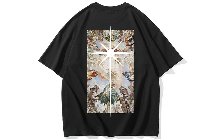 SANSYAS T Shirts Unisex Crew Neck Moderate Straight Fit