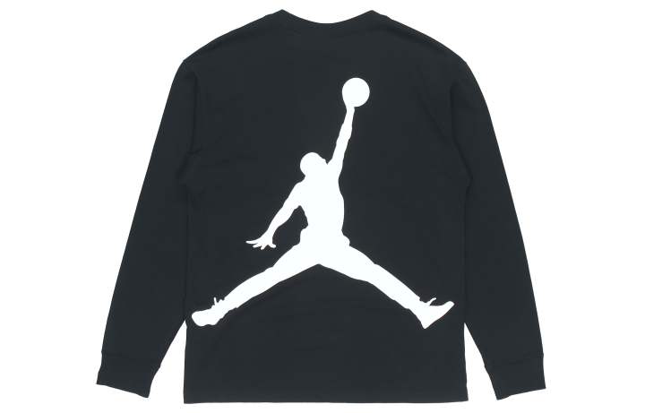 Jordan Jordan T Shirts Men's Black Crew Neck Moderate Straight Fit