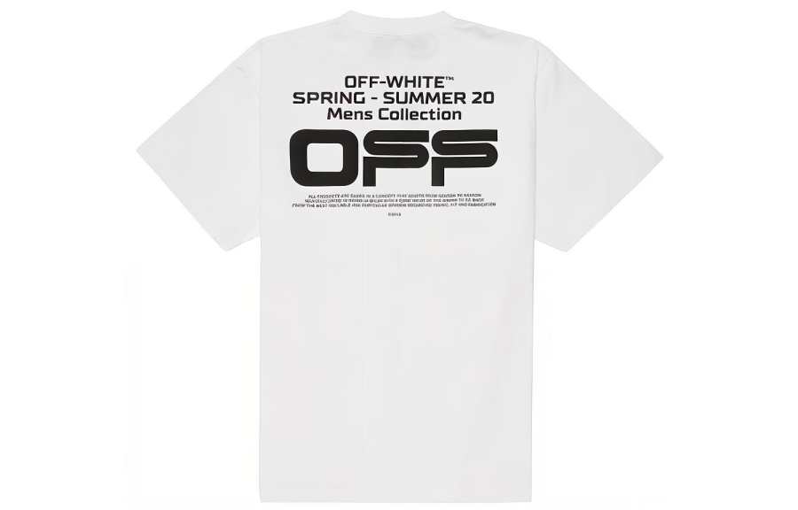 OFF-WHITE OFF WHITE Oversized Fit Wavy Line T Shirt