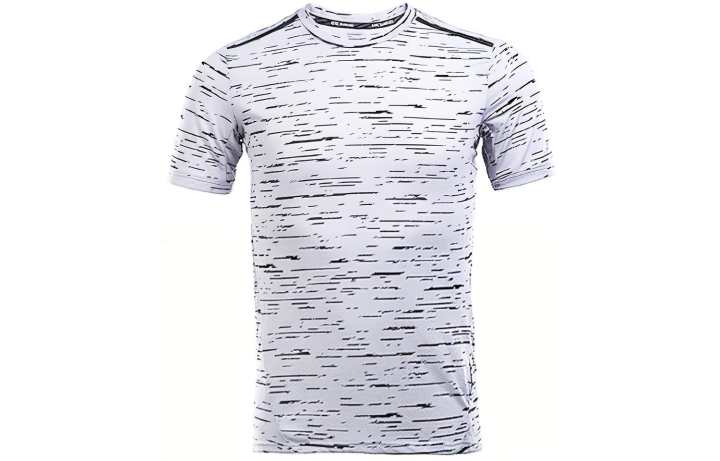 Nike Nike T Shirts Men's Gray Crew Neck Moderate Straight Fit