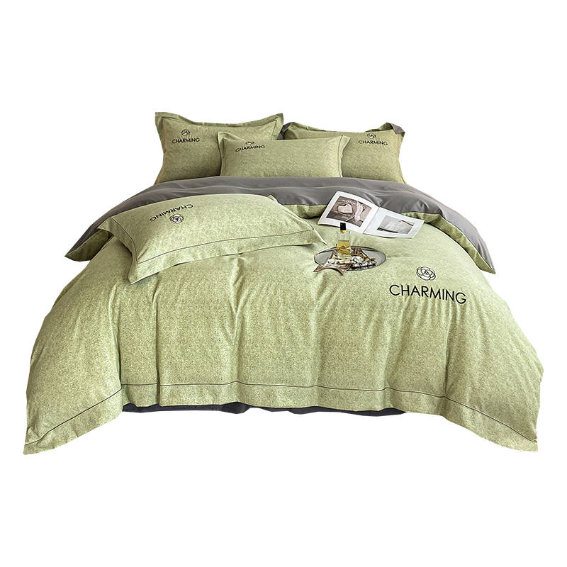 GRACE GRACE Solid Color Fashion Minimalist Style Bedding Set
