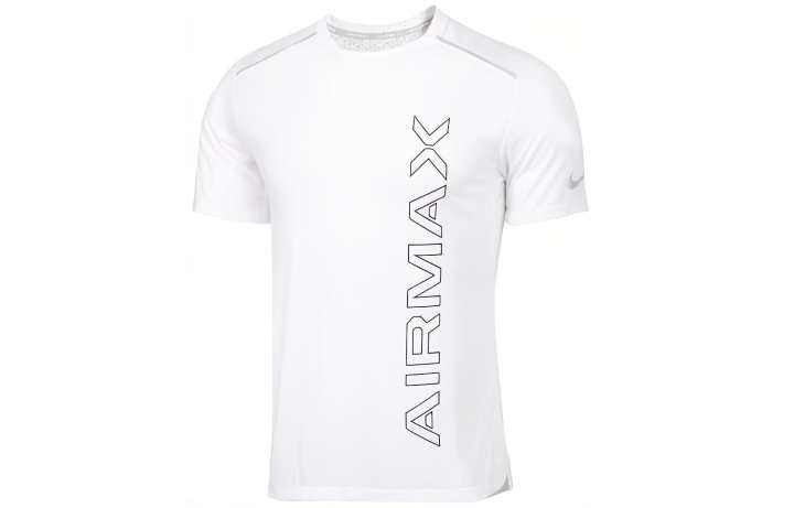Nike Nike T Shirts Men's White Crew Neck Moderate Straight Fit