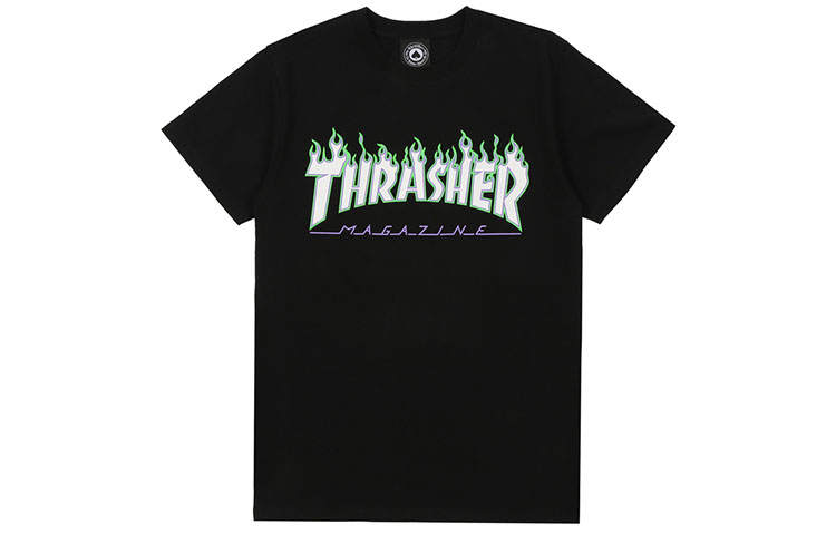 Thrasher Thrasher SS22 T Shirt US Version Unisex Black