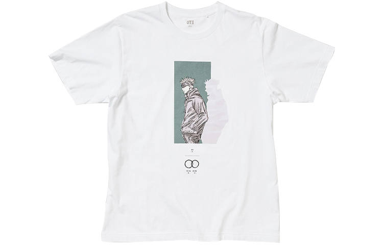 UNIQLO X T Shirts Unisex White Crew Neck Moderate Straight Fit