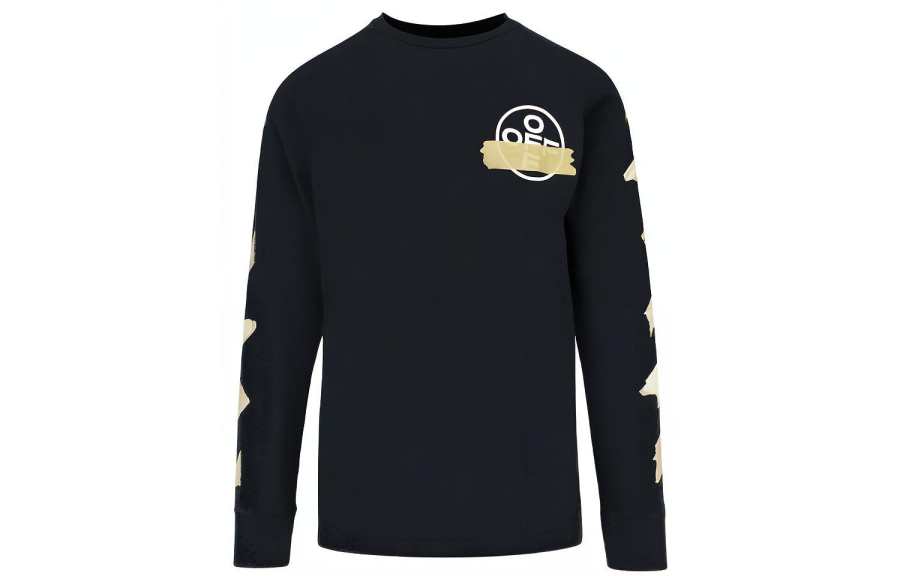OFF-WHITE OFF WHITE Tape Arrows Long Sleeve T Shirt 'Black'