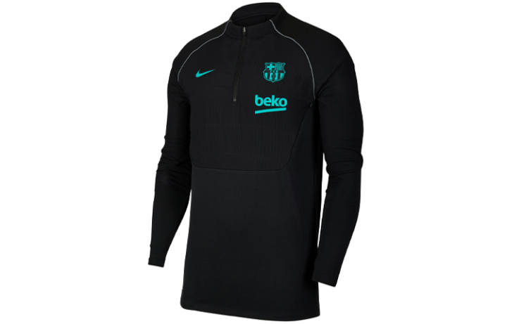 Nike Nike T Shirts Men's Black Stand Collar Moderate Straight Fit
