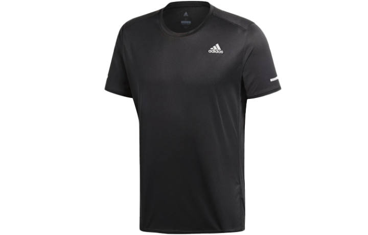 Adidas Adidas T Shirts Men's Black Crew Neck Moderate Straight Fit