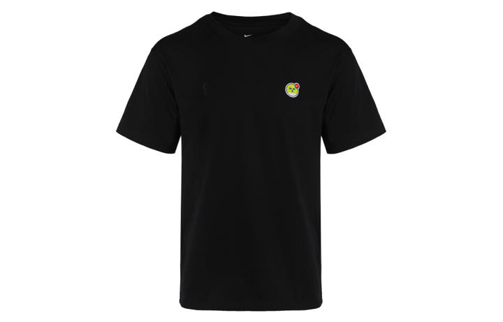 Nike Nike T Shirts Men's Black Crew Neck Moderate Straight Fit