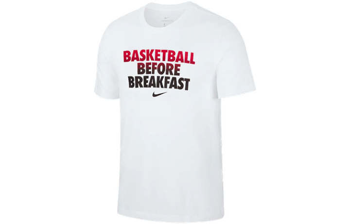 Nike Nike T Shirts Men's White Crew Neck Moderate Straight Fit