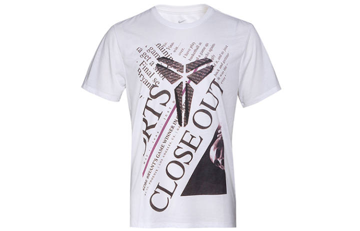 Nike Nike T Shirts Men's White Crew Neck Moderate Straight Fit